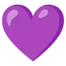 Fioletowe serce Emoji 💜 image - Google Noto Color style