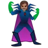 Woman Supervillain: Medium Skin Tone Emoji 🦹🏽‍♀️ image - Google Noto Color style