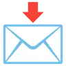 नीचे की ओर एरो एबव के साथ लिफ़ाफ़ा Emoji 📩 image - Google Noto Color style