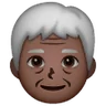 Older Person: Dark Skin Tone Emoji 🧓🏿 image - Samsung style