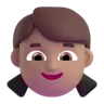 Girl: Medium Skin Tone Emoji 👧🏽 image - Microsoft 3D Fluent style