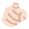 Index Pointing At The Viewer: Light Skin Tone Emoji 🫵🏻 image - Twitter / X (Twemoji) style