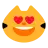 Smiling Cat With Heart-Eyes