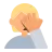 Person Facepalming: Medium-Light Skin Tone