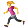 Woman Running Emoji 🏃‍♀️ image - WhatsApp style
