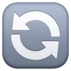 Counterclockwise Arrows Button Emoji 🔄 image - Facebook Meta style