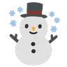 Snowman Emoji ☃ image - Google Noto Color Animated style