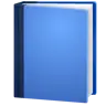 Emoji Libro blu 📘 image - WhatsApp style