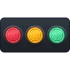 Horizontal Traffic Light Emoji 🚥 image - Facebook Meta style