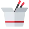 Mitnahmebox Emoji 🥡 image - Tossface style