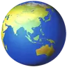 Emoji Earth Globe Asia-Australia 🌏 image - Apple style