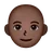 Person: Dark Skin Tone, Bald
