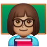Woman Teacher: Medium Skin Tone Emoji 👩🏽‍🏫 image - Samsung style