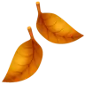 Emoji Frunza căzută 🍂 image - WhatsApp style