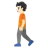 Person Walking: Light Skin Tone