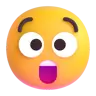 Emoji Volto stupito 😲 image - Microsoft 3D Fluent style