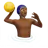 Man Playing Water Polo: Medium-Dark Skin Tone