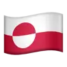 Flag: Greenland Emoji 🇬🇱 image - Apple style