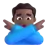 Man Gesturing No: Medium-Dark Skin Tone