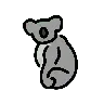Emoji Koala 🐨 image - OpenMoji style