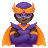 Supervillain: Dark Skin Tone Emoji 🦹🏿 image - Samsung style