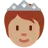 Person With Crown: Medium Skin Tone