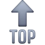 위 위쪽 화살표가있는 상단