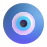 Amulette nazar Emoji 🧿 image - Microsoft 3D Fluent style