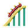 Emoji Montagne russe 🎢 image - Telegram style