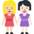 Women Holding Hands: Medium-Light Skin Tone, Light Skin Tone