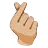 Hand With Index Finger And Thumb Crossed: Medium-Light Skin Tone