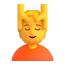 Massage facial Emoji 💆 image - Microsoft 3D Fluent style