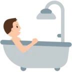 Person Taking Bath