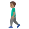 Man Walking: Medium Skin Tone Emoji 🚶🏽‍♂️ image - Google Noto Color style