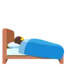 ที่พักสำหรับนอน Emoji 🛌 image - Google Noto Color style