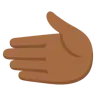 Leftwards Hand: Medium-Dark Skin Tone Emoji 🫲🏾 image - Google Noto Color style