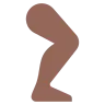 Leg: Medium-Dark Skin Tone Emoji 🦵🏾 image - Tossface style