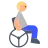 Person In Manual Wheelchair: Medium-Light Skin Tone