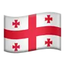 Flag: Georgia Emoji 🇬🇪 image - Apple style