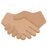 Handshake: Medium Skin Tone Emoji 🤝🏽 image - Twitter / X (Twemoji) style