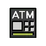 Geldautomat Emoji 🏧 image - OpenMoji style