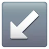 Down-Left Arrow Emoji ↙ image - Samsung style