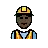 Construction Worker: Dark Skin Tone