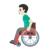 Man In Manual Wheelchair: Light Skin Tone
