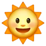 ดวงอาทิตย์ด้วยใบหน้า Emoji 🌞 image - Samsung style