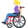 Woman In Manual Wheelchair: Medium-Light Skin Tone Emoji 👩🏼‍🦽 image - Twitter / X (Twemoji) style