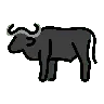 Emoji Bufalo d'acqua 🐃 image - OpenMoji style