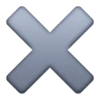 Multiply Emoji ✖ image - Facebook Meta style