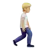 Person Walking Facing Right: Medium-Light Skin Tone