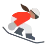 Snowboarder: Medium Skin Tone Emoji 🏂🏽 image - Tossface style